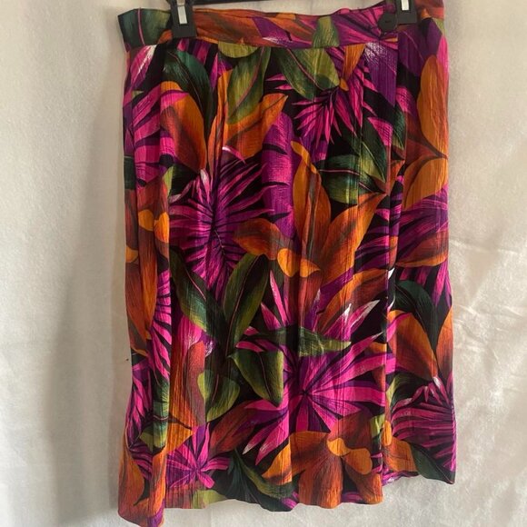 EUC Vintage Kathie Lee Floral Skirt Size 12 - Picture 1 of 5
